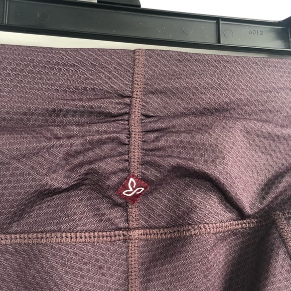 PRANA Misty Legging Purple Scrunch Ankle High Rise Stretch Active Pant S Texture - Picture 6 of 7